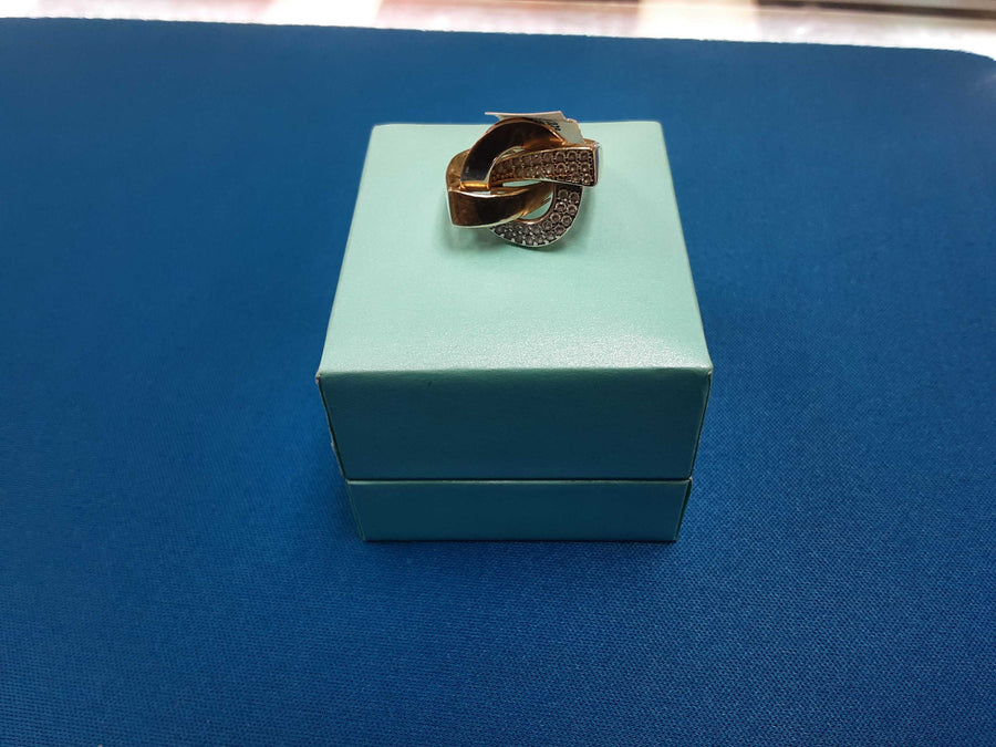 Women's Ring - Yellow Gold 14k (.585) 3.4 grams Size 7.5