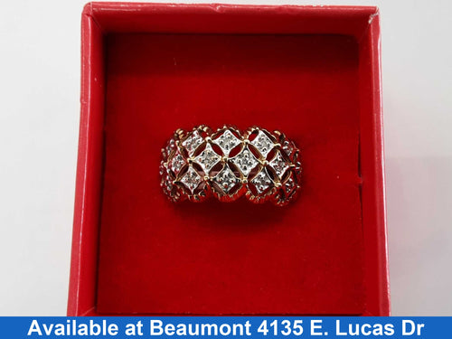 Women's Ring - Yellow Gold 10k (.417) 4.3 grams Size 10