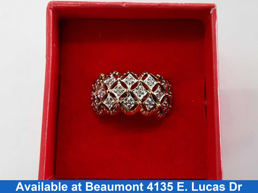 Women's Ring - Yellow Gold 10k (.417) 4.3 grams Size 10