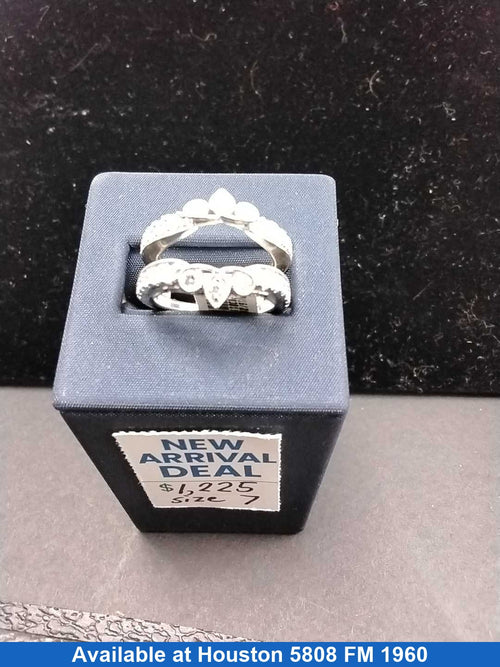 Women's Ring - White Gold 14k (.585) 8.5 grams Size 20