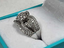 Women's Ring - White Gold 10k (.417) 4 grams Size 7.5