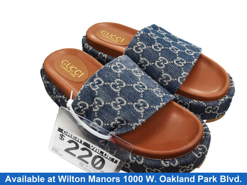 Gucci Angelina Gg Denim Blue