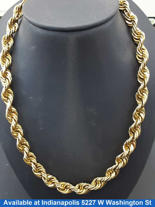 Rope Chain - Yellow Gold 10k (.417) 39.1 grams 28 inch