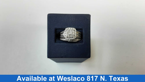 Ring - Engagement Set - White Gold 10k (.417) 6.3 grams Size 7
