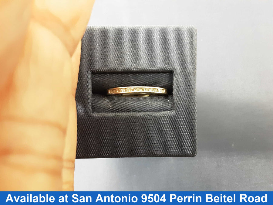 Women's Ring - Anniversary - Yellow Gold 10k (.417) 1 grams Size 8.5