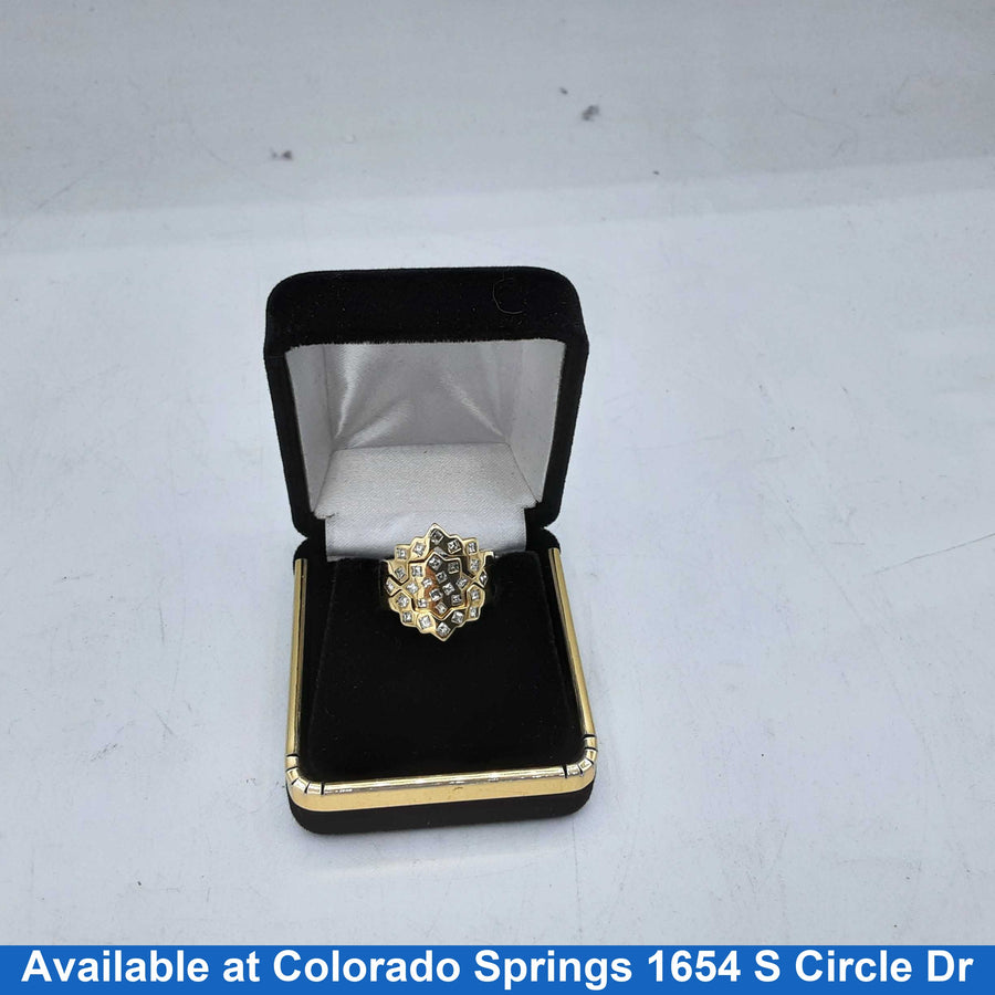 Ring - Wedding Set - Yellow Gold 18k (.750) 9.8 grams Size 6