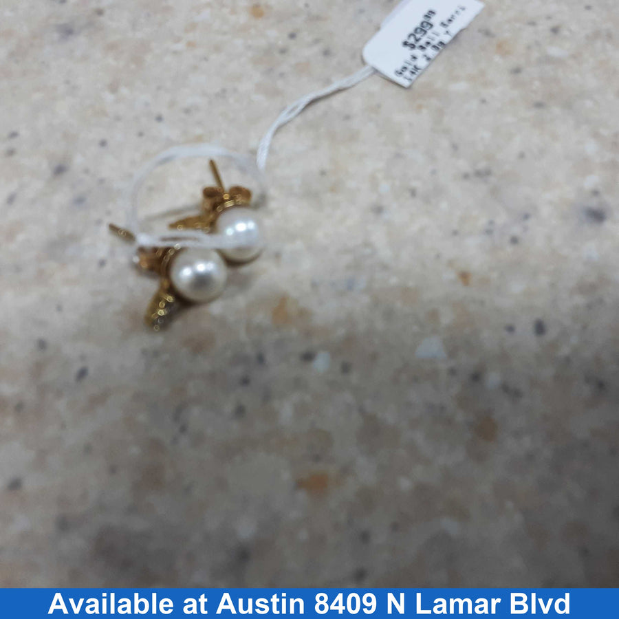 Gold Ball Earrings - Yellow Gold 14k (.585) 2 grams