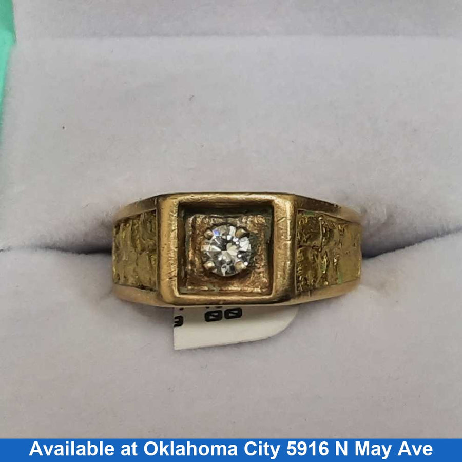 Men's Ring - Yellow Gold 14k (.585) 7.1 grams Size 20