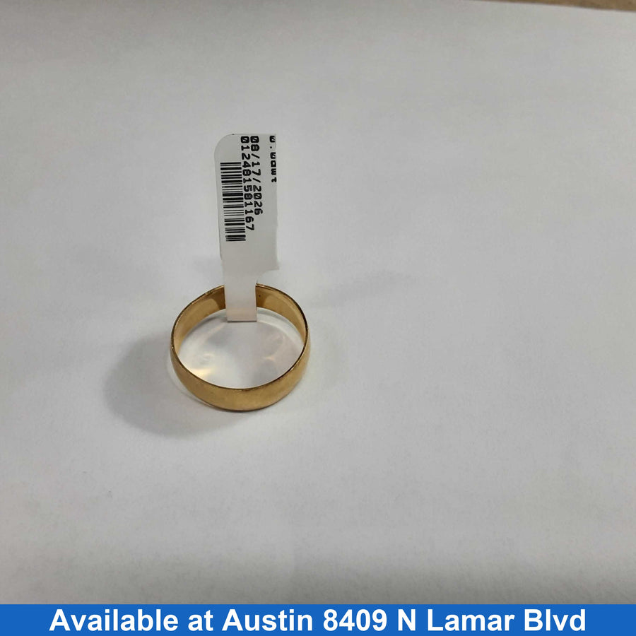 Ring - Wedding Band - Yellow Gold 14k (.585) 2.2 grams Size 10