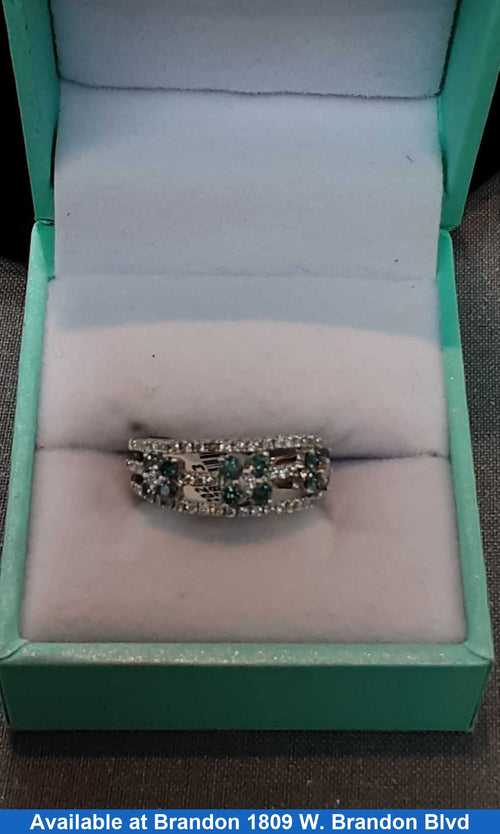 Women's Ring - White Gold 10k (.417) 3.5 grams Size 6