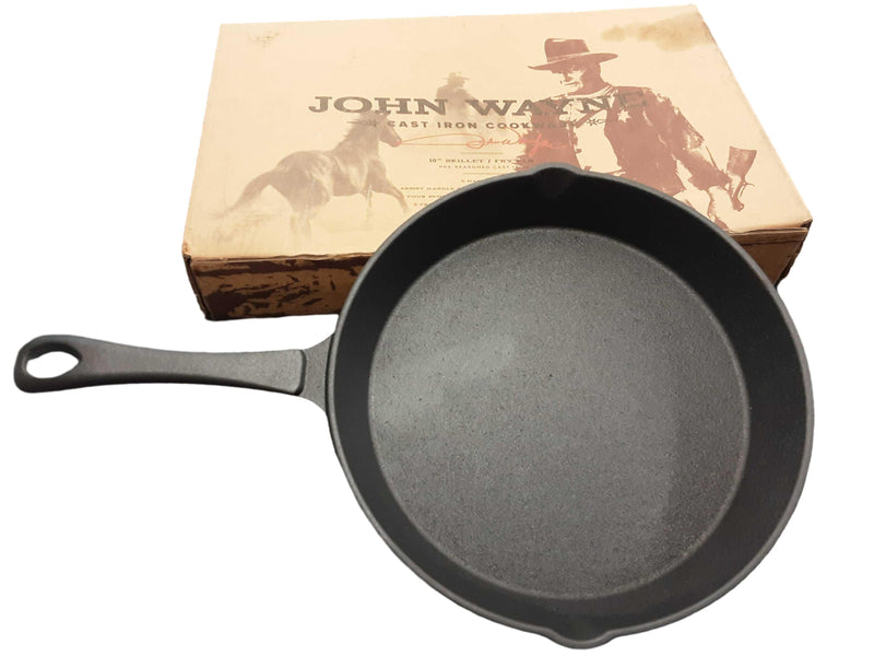 John Wayne Cast Iron Cookware Black Pot / Pan