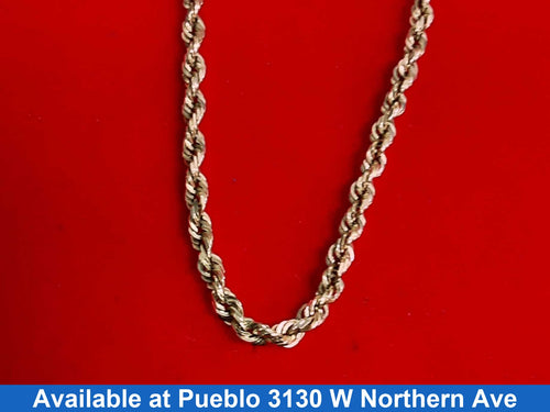 Rope Chain - Yellow Gold 10k (.417) 11 grams 24 inch