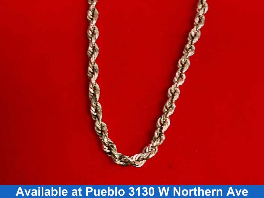 Rope Chain - Yellow Gold 10k (.417) 11 grams 24 inch