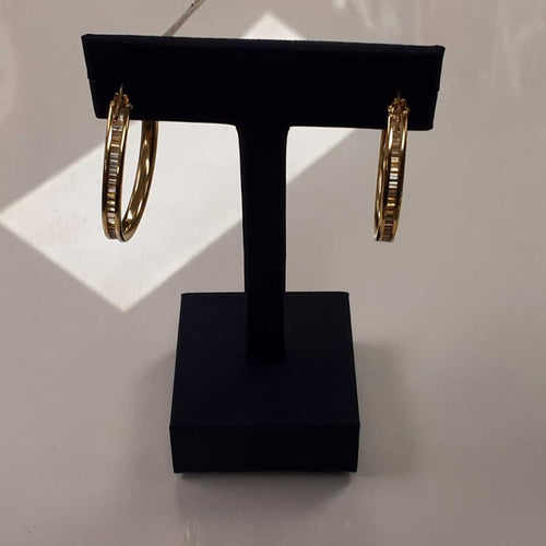 Hoop Earrings - Yellow Gold 10k (.417) 4.1 grams
