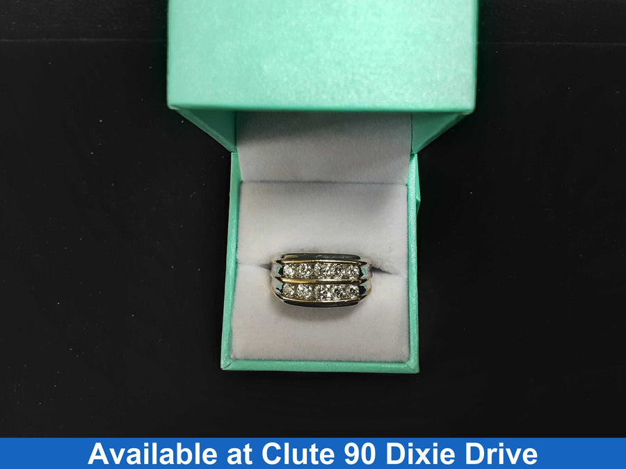 Ring - Wedding Band - White Gold 10k (.417) 8.9 grams Size 9.5