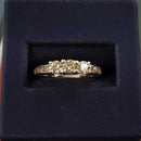 Ring - Engagement Set - White Gold 10k (.417) 3 grams Size 5