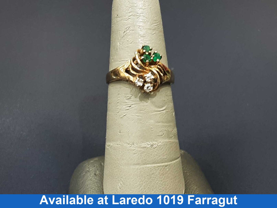 Women's Ring - Yellow Gold 10k (.417) 2.2 grams Size 20