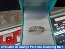 Ring - Wedding Band - White Gold 14k (.585) 3 grams Size 7.5