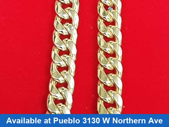 Cuban Link Chain - Yellow Gold 10k (.417) 15.4 grams 20 inch