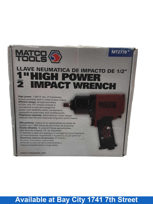 Mac Tools Mt2779 Red Pneumatic Impact Drill