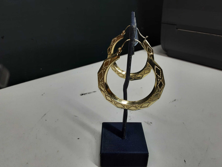 Bangle Earrings - Yellow Gold 10k (.417) 4.6 grams