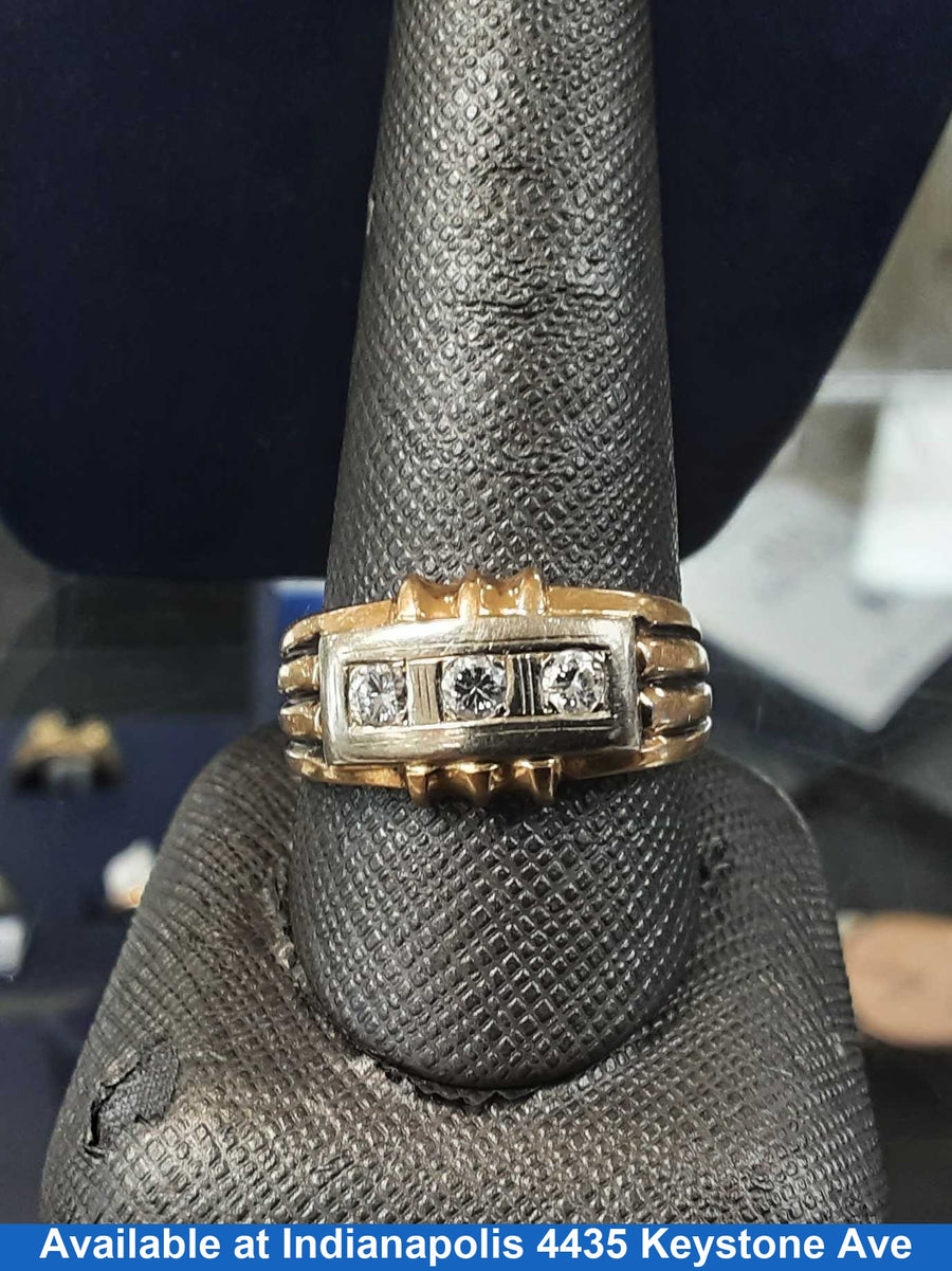 Men's Ring - Yellow Gold 14k (.585) 7.8 grams Size 20