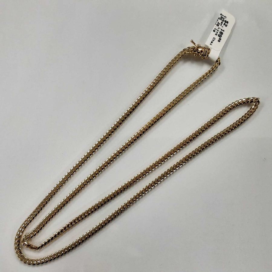Cuban Link Chain - Yellow Gold 10k (.417) 20.1 grams 24 inch