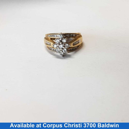 Women's Ring - Yellow Gold 10k (.417) 6.8 grams Size 7