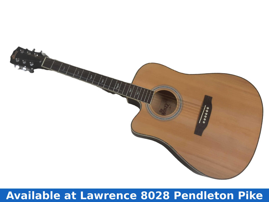 Winzz Af168lc Black Acoustic Classic Guitar