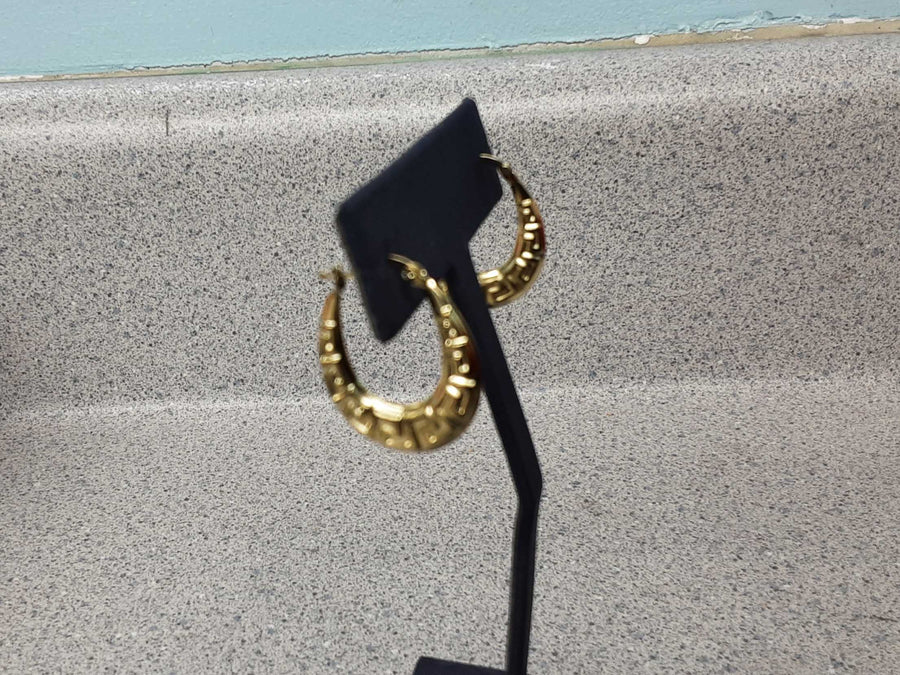 Bangle Earrings - Yellow Gold 10k (.417) 1.7 grams