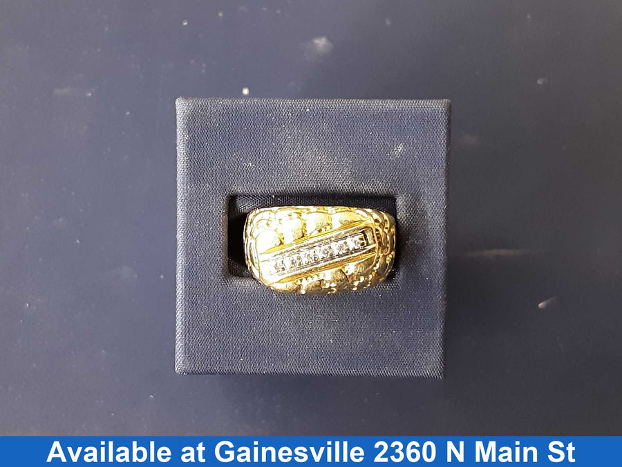 Men's Ring - Yellow Gold 10k (.417) 10.4 grams Size 10.5