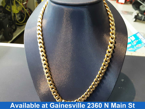 Cuban Link Chain - Yellow Gold 10k (.417) 33.1 grams 25 inch
