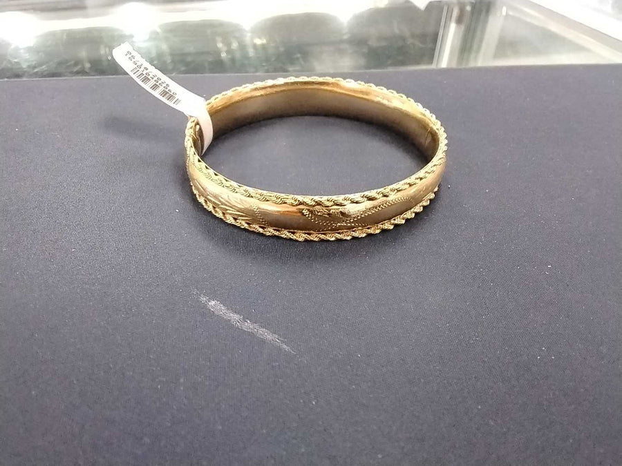 Bangle Bracelet - Yellow Gold 14k (.585) 18.1 grams 7 inch