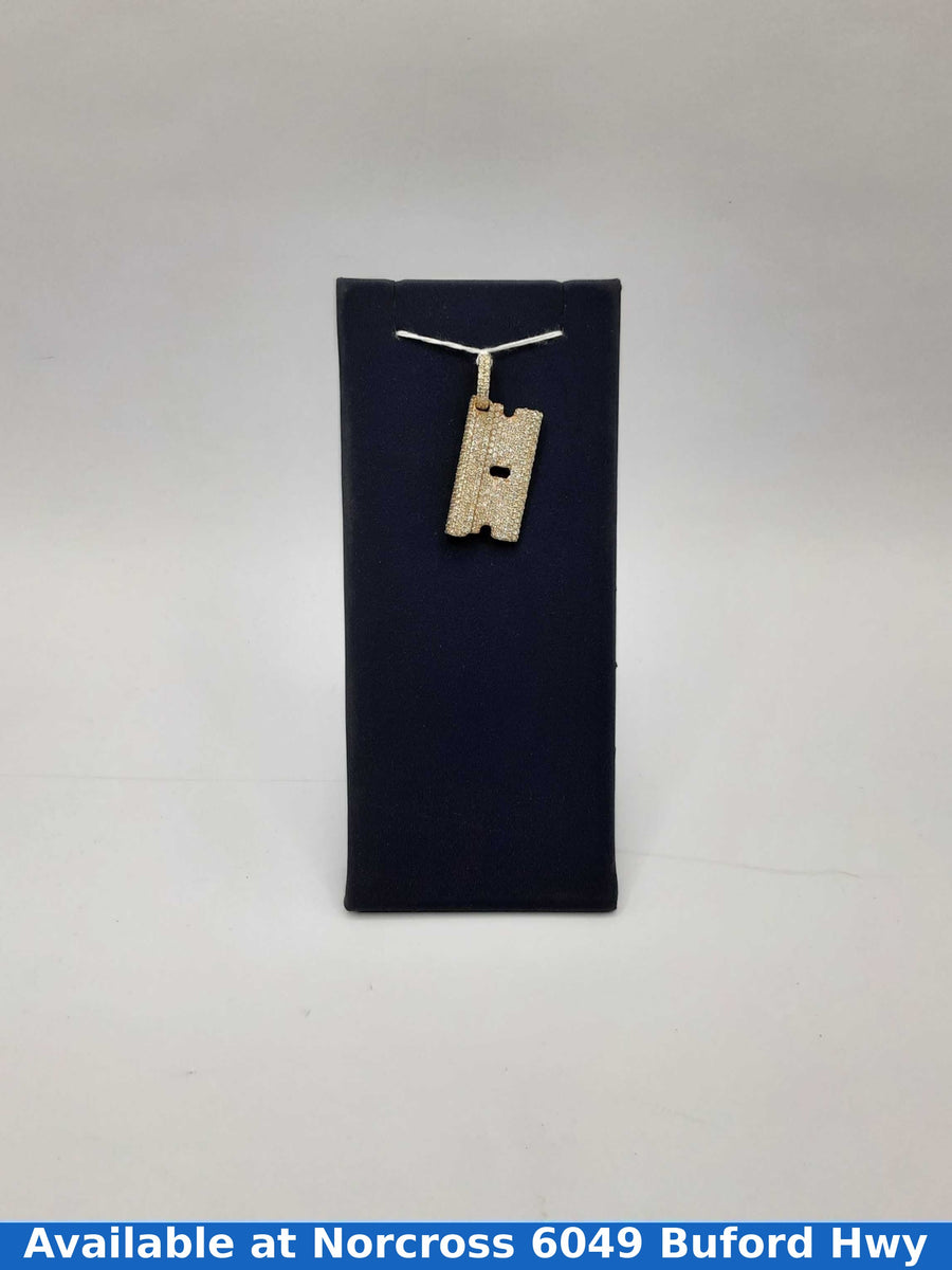 14kt Razor Pendant