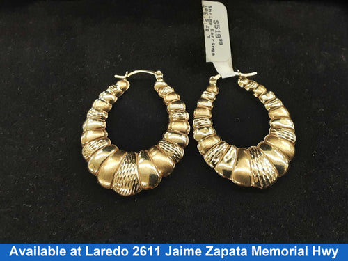Shrimp Earrings - Yellow Gold 10k (.417) 5.2 grams