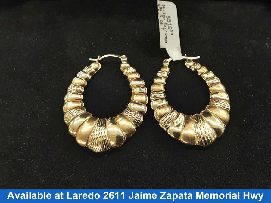 Shrimp Earrings - Yellow Gold 10k (.417) 5.2 grams