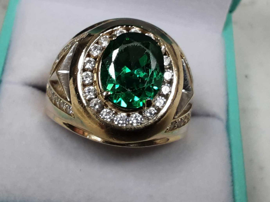 Men's Ring - Yellow Gold 10k (.417) 12.2 grams Size 12