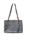 Valentino Kali Signature Leather Shoulder Bag Gray Purse / Handbag