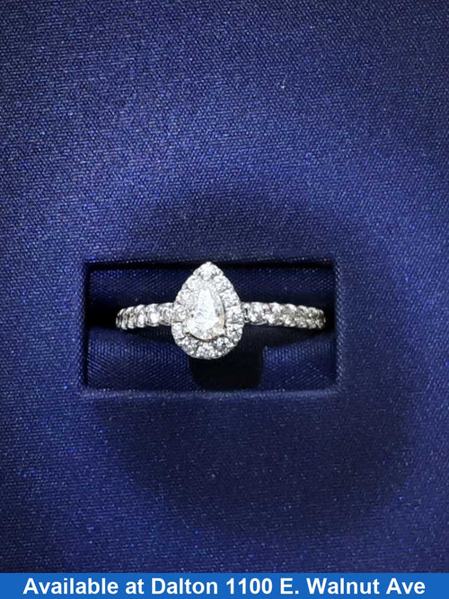 Ring - Engagement Set - White Gold 14k (.585) 2.6 grams Size 7.5