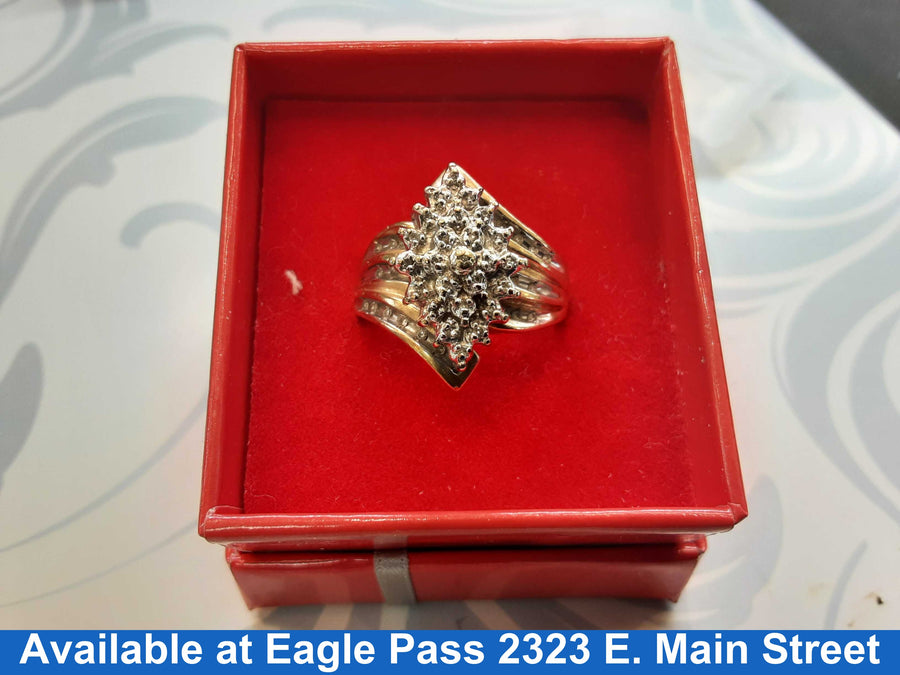 Women's Ring - Yellow Gold 10k (.417) 5.5 grams Size 8