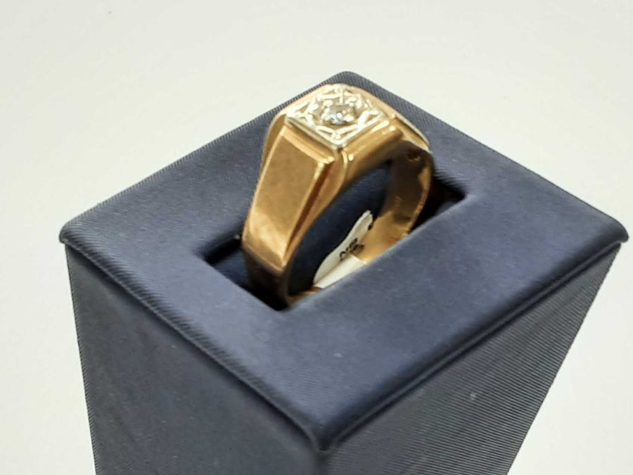 Men's Ring - Yellow Gold 10k (.417) 5.5 grams Size 10