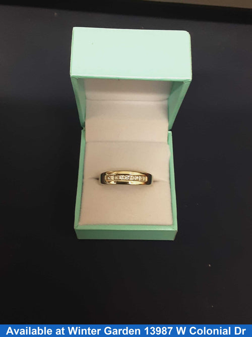 Ring - Wedding Band - Yellow Gold 14k (.585) 5.6 grams Size 11.5