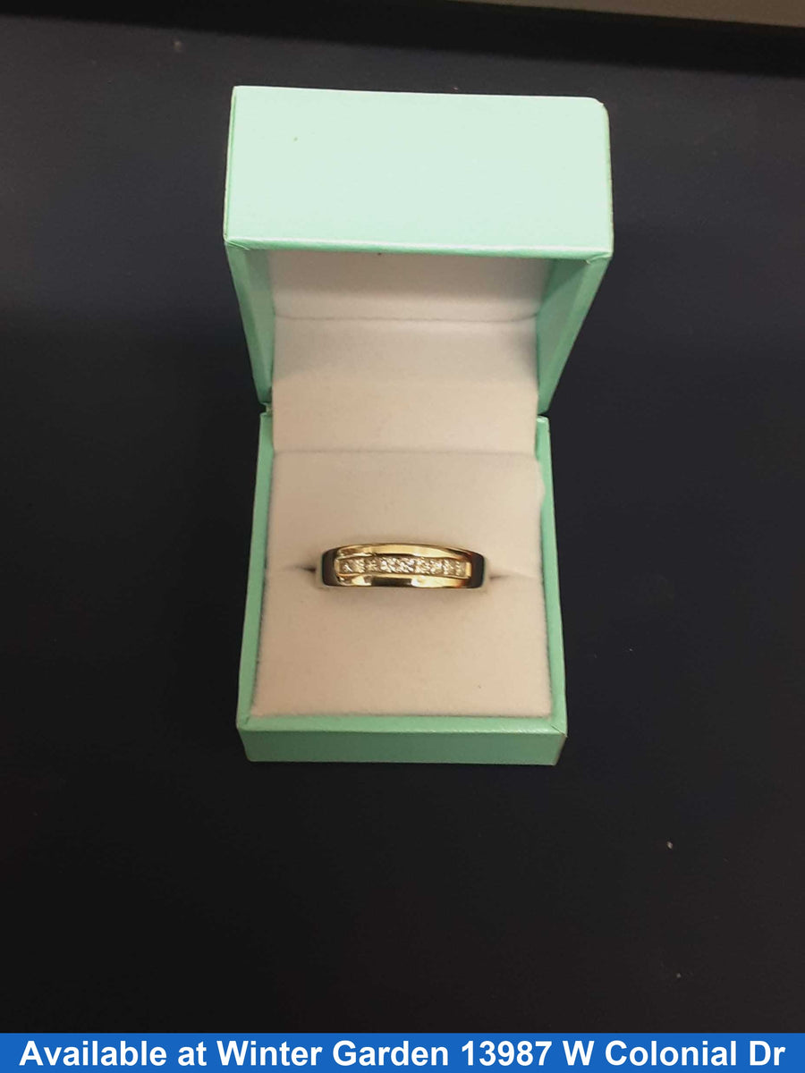 Ring - Wedding Band - Yellow Gold 14k (.585) 5.6 grams Size 11.5