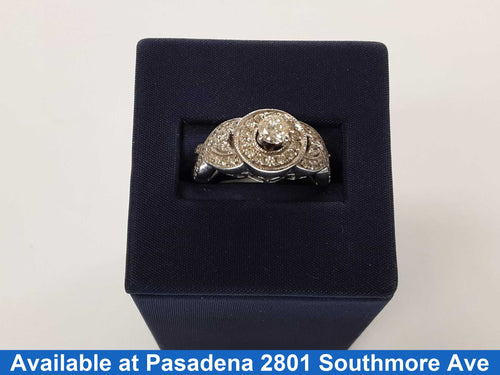 Women's Ring - White Gold 10k (.417) 6.7 grams Size 9.5