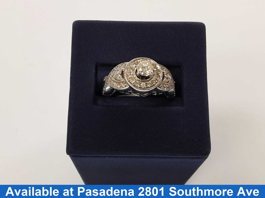 Women's Ring - White Gold 10k (.417) 6.7 grams Size 9.5