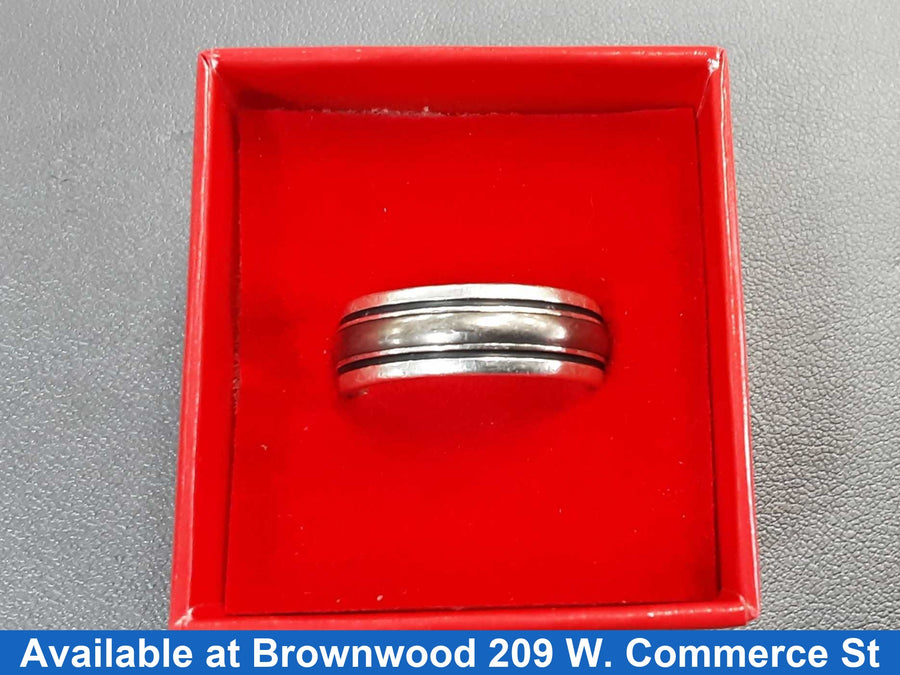Ring - Wedding Band - Silver 11 grams Size 10