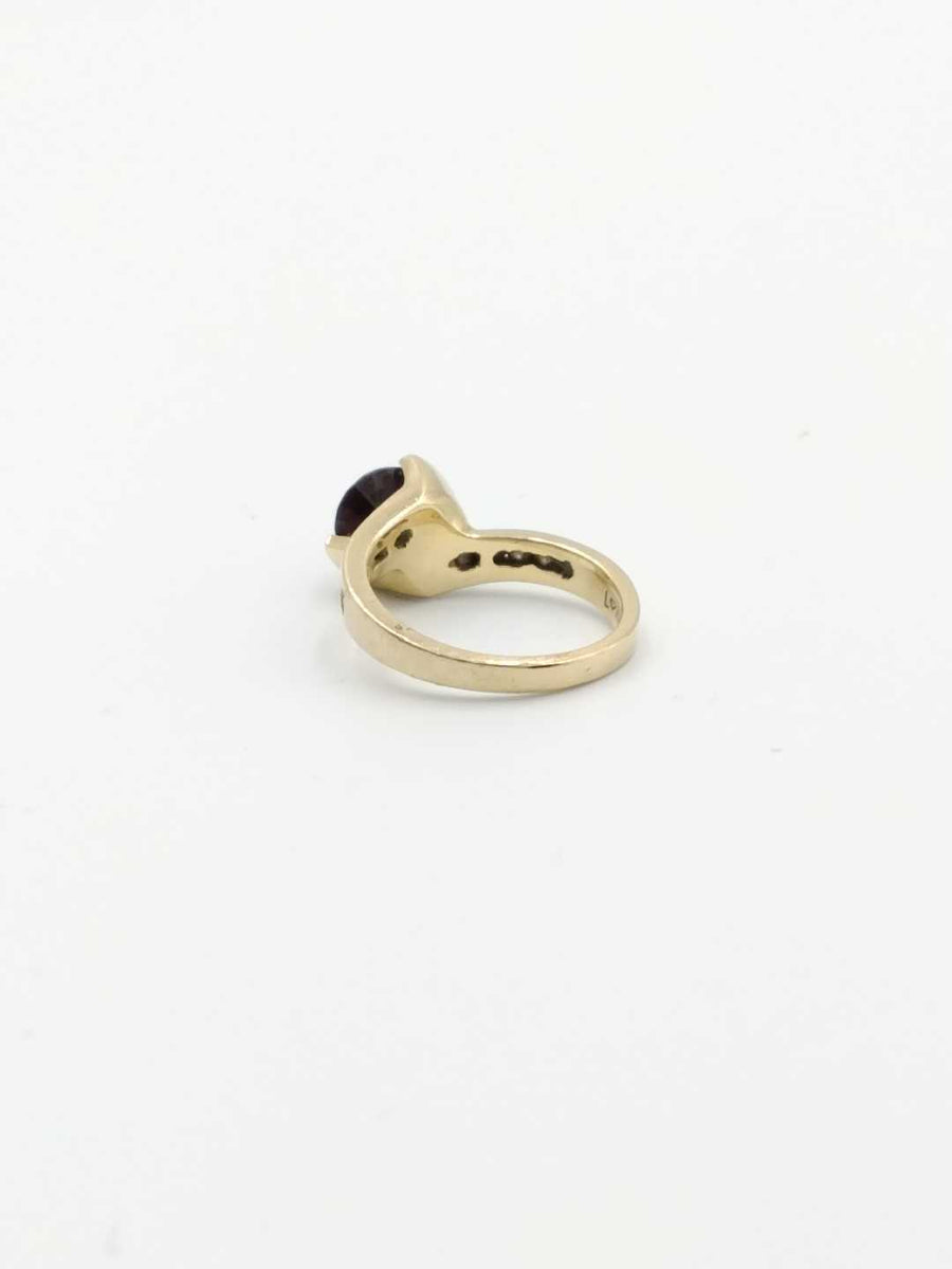 Women's Ring - Solitaire - Yellow Gold 14k (.585) 4.7 grams Size 6