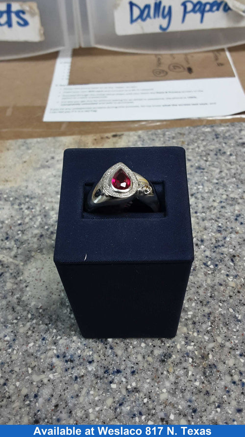 Women's Ring - White Gold 10k (.417) 8.6 grams Size 10