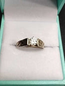 Women's Ring - Solitaire - Yellow Gold 10k (.417) 2.7 grams Size 20