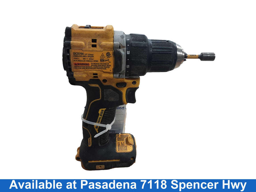 Dewalt Dcd794 Yellow Cordless Standard Drill